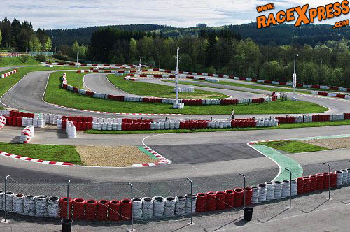 Nieuwe chicane Karting Francorchamps